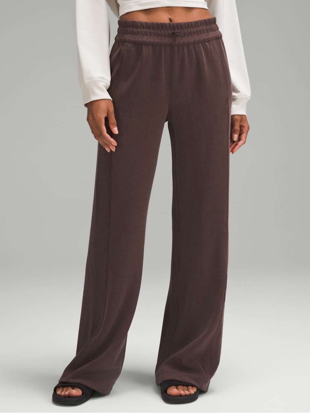 Brown Lululemon Ribbed Softstreme Pant